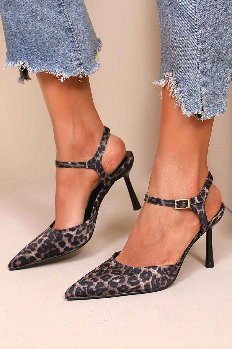 Genesis Leopard Print Court Heels - Weharma