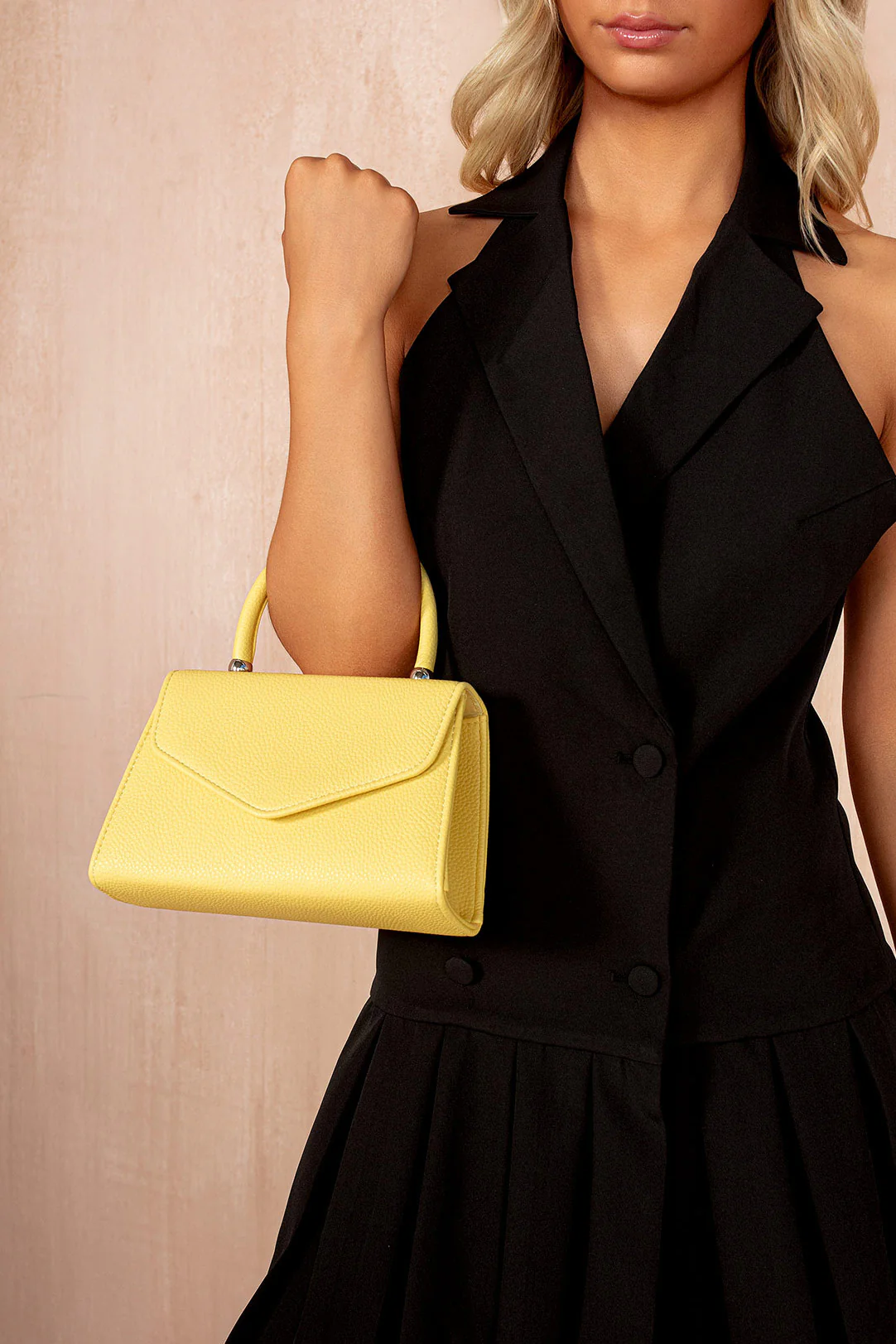 Vada Lemon PU Detachable Chain Bag - Weharma