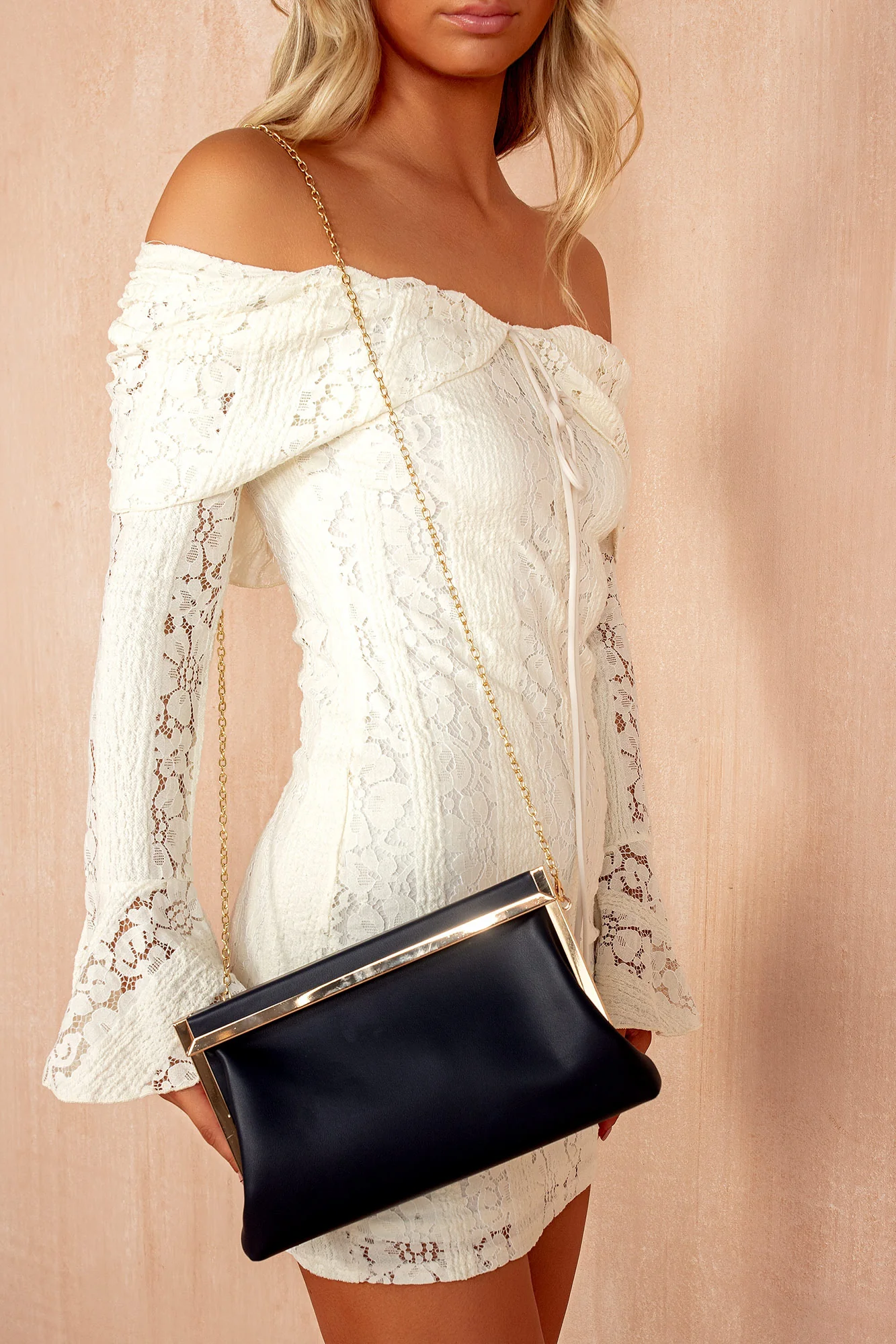 Camryn Navy Detachable Chain Bag - Weharma