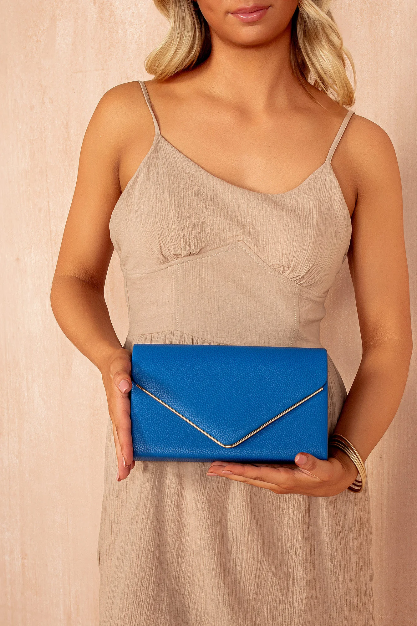 Pollie Royal Blue PU Detachable Chain Bag - Weharma