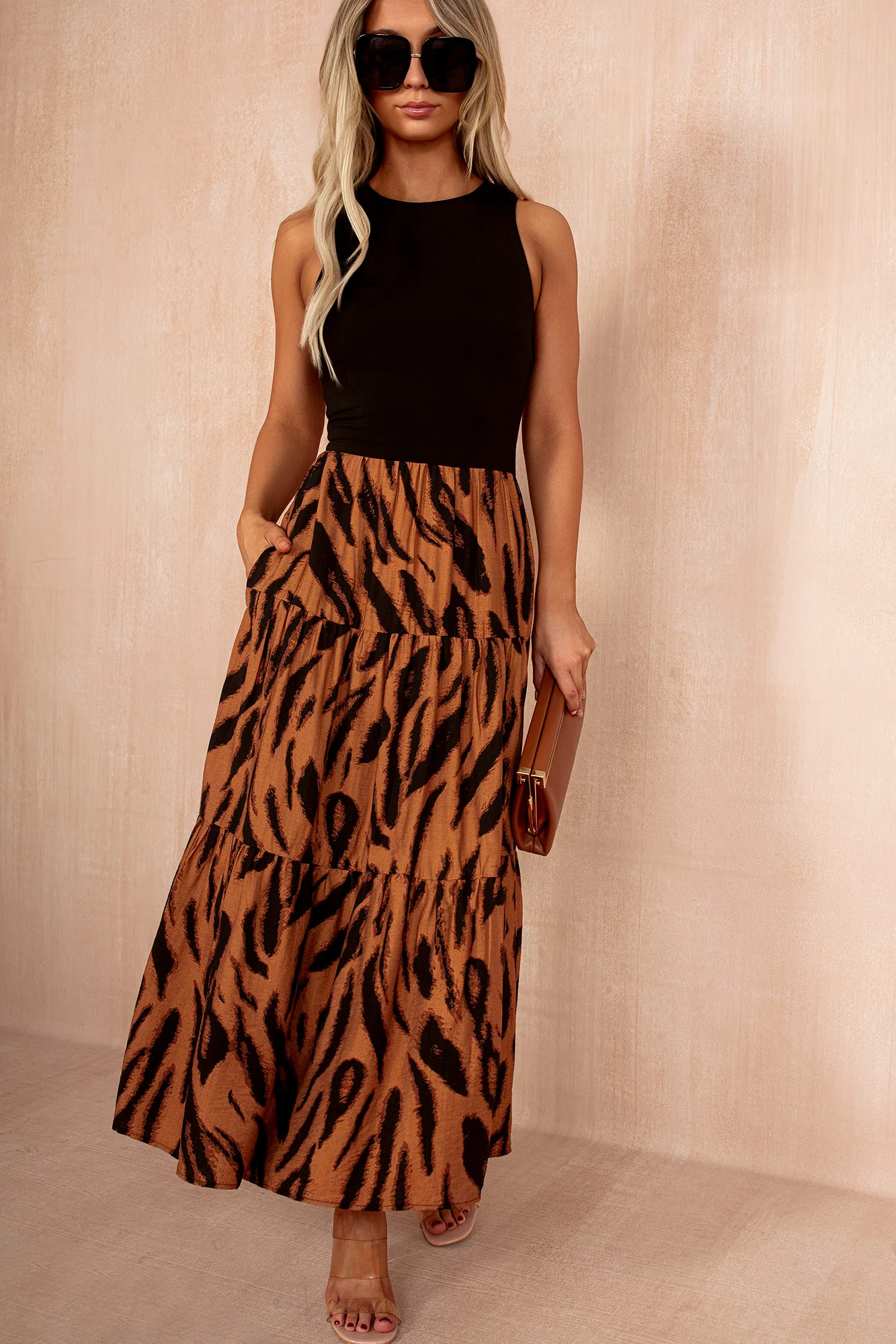 Jocelyn Animal Printed Maxi Dress - Weharma