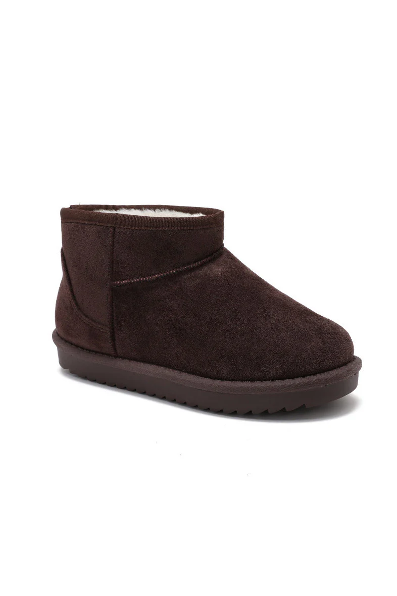 Addison Chocolate Suedette Mules - Weharma