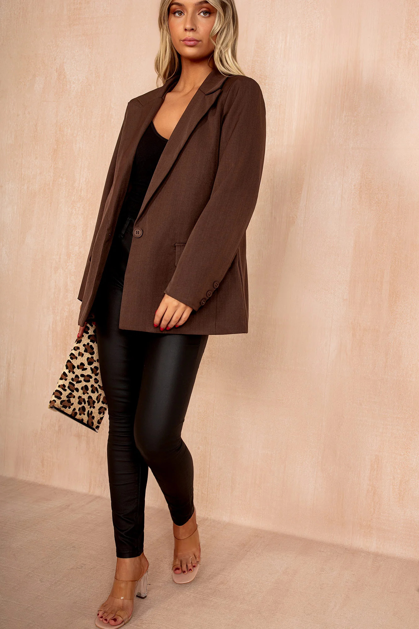 Cassidy Chocolate Blazer - Weharma