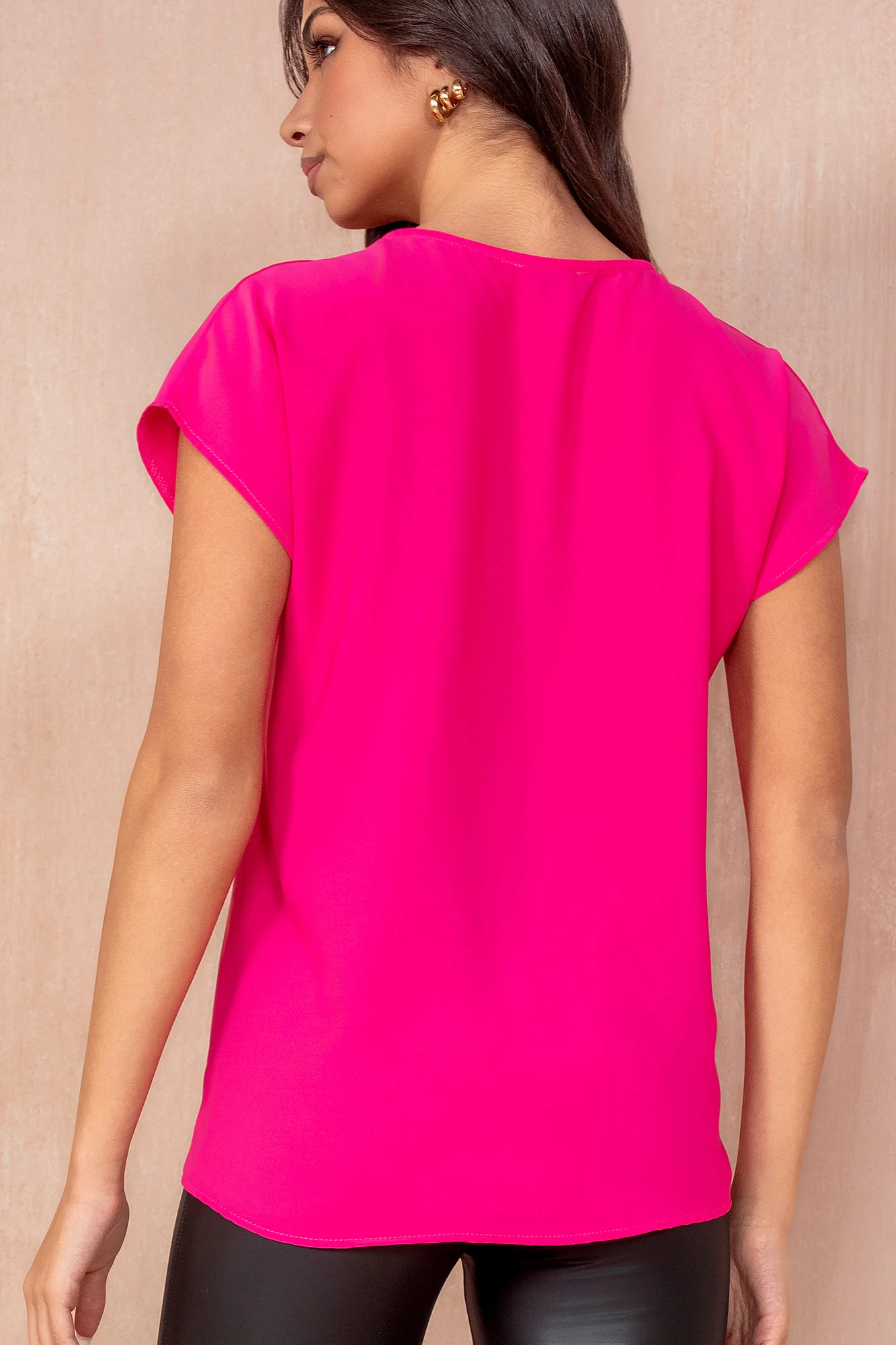 Olisa Pink Oversized Top - Weharma