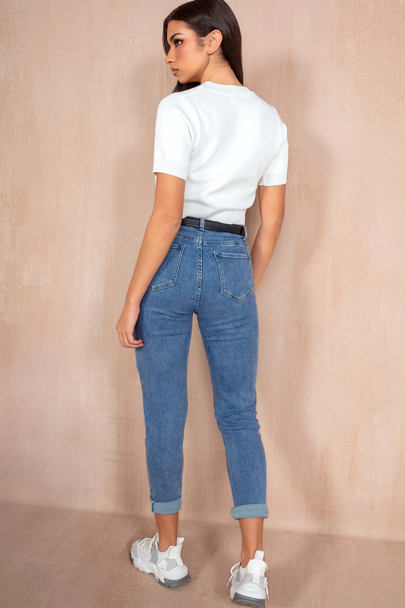 Ronnie Blue Denim Mom Jeans - Weharma