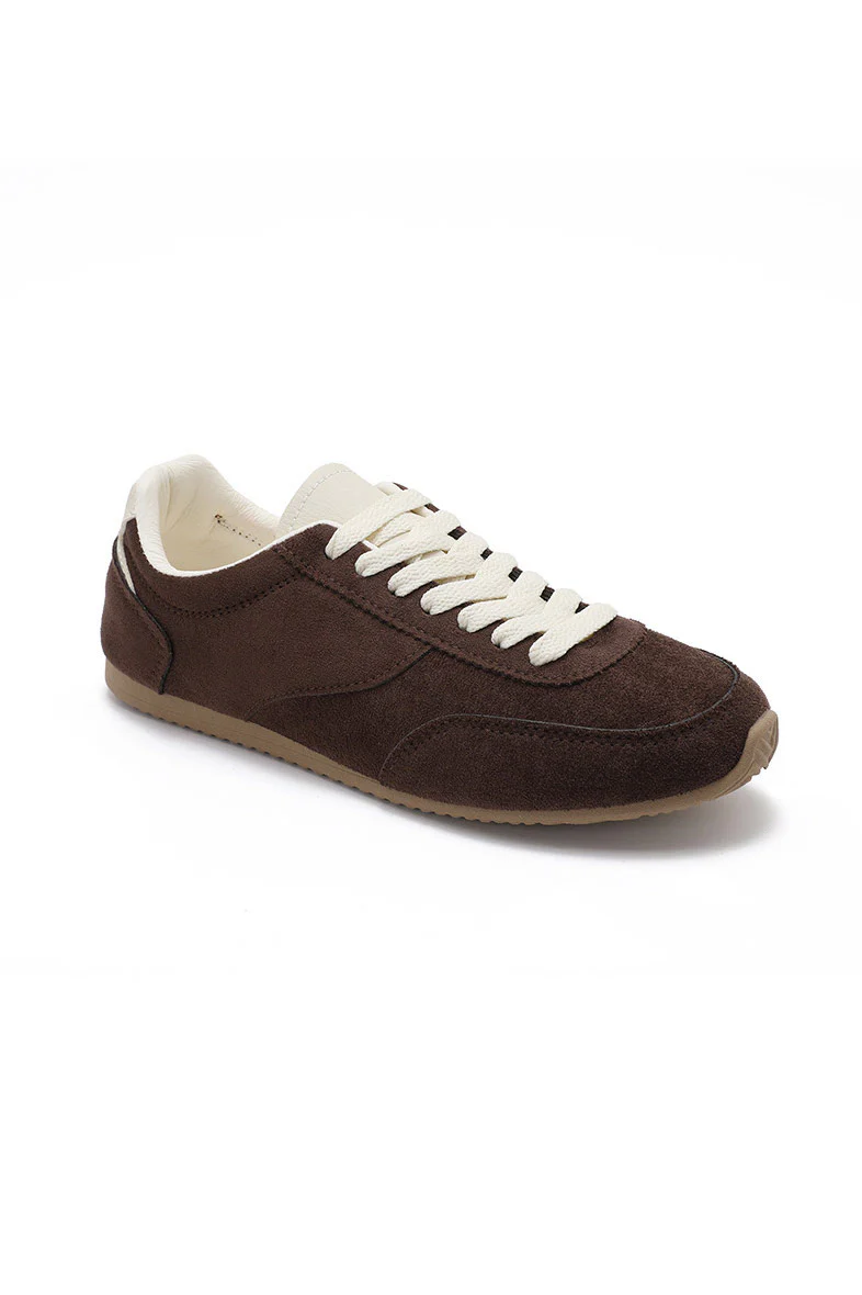 Cazz Chocolate Suedette Trainers - Weharma