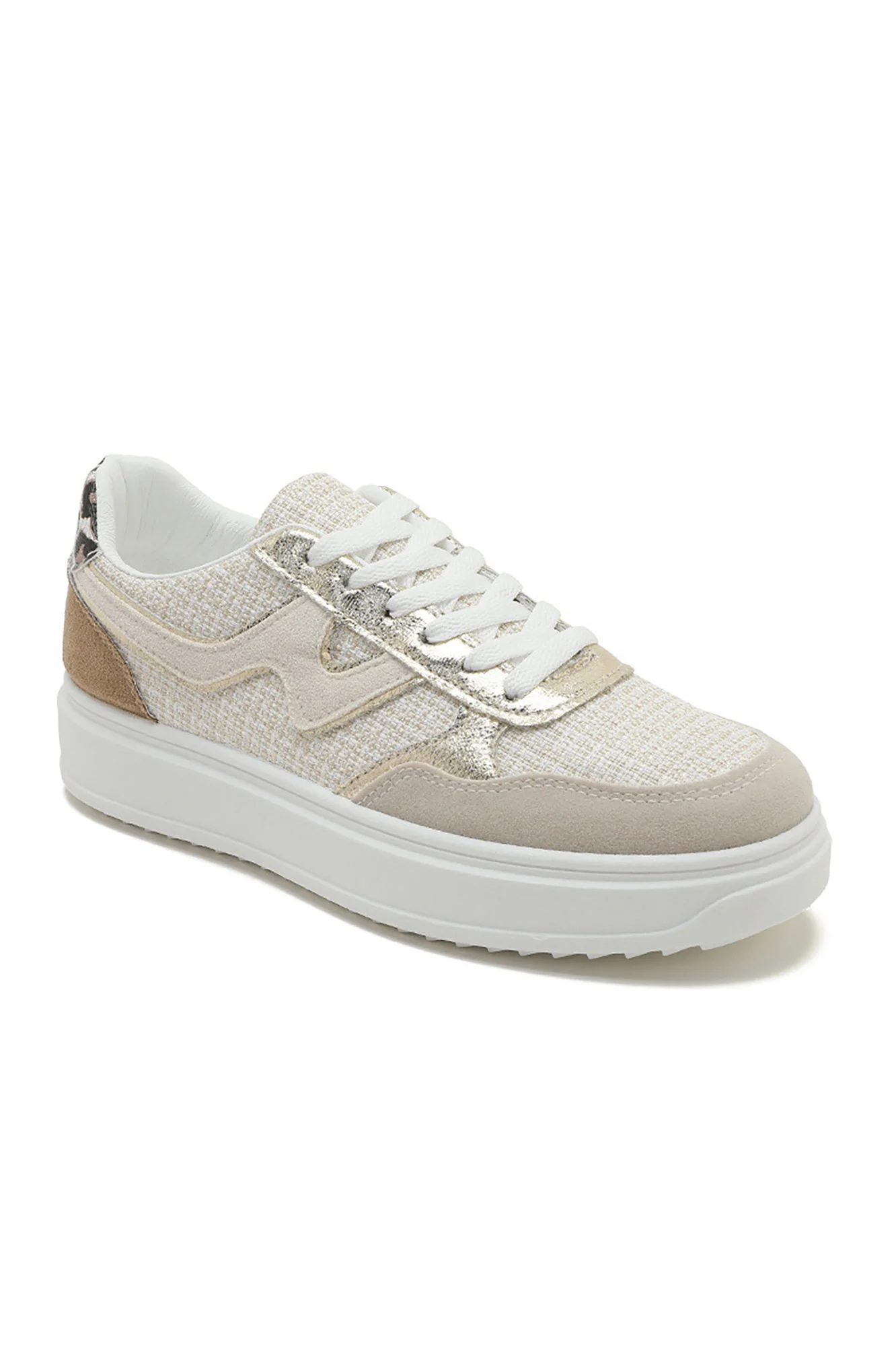 Dakota Camel Suedette Chunky Trainers - Weharma