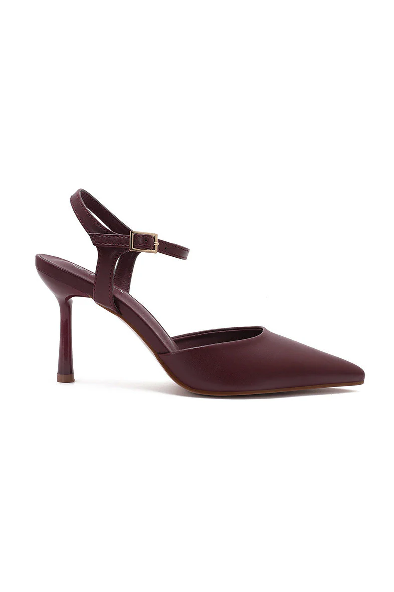 Genesis Burgundy Court Heels - Weharma
