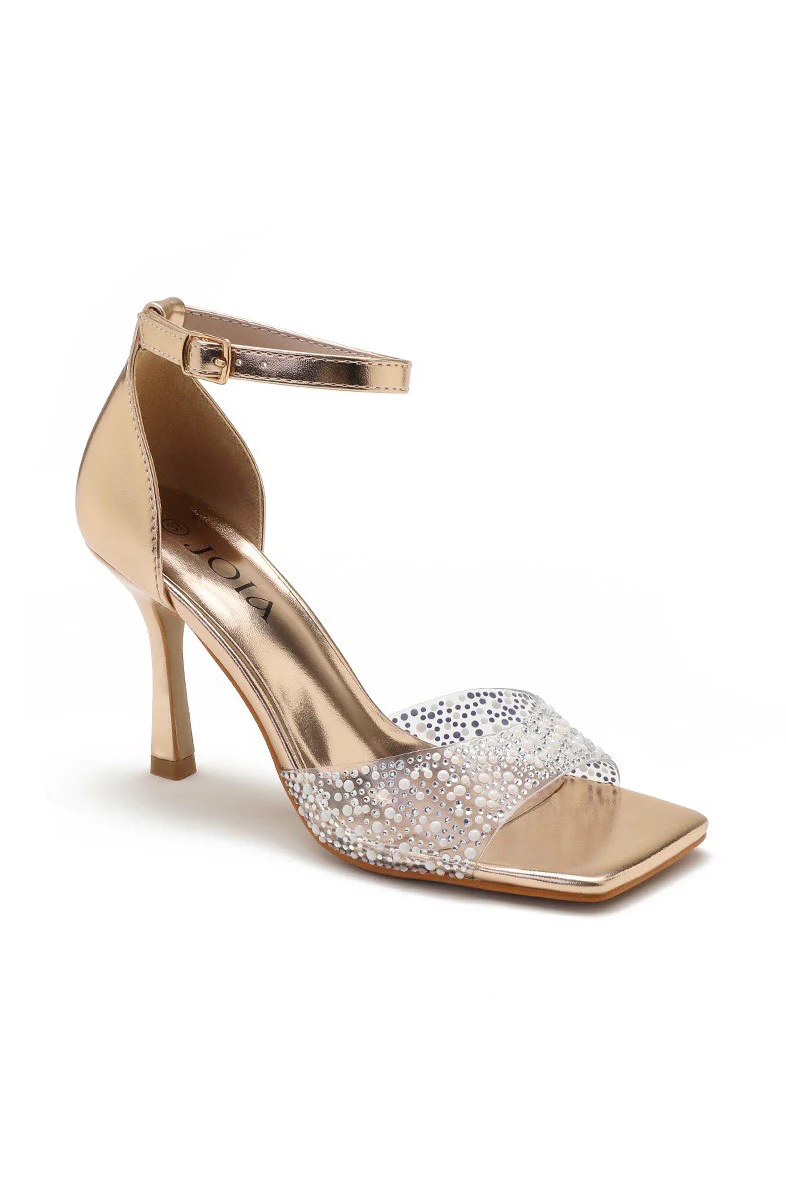 Cora Rose Gold Pearl Heels - Weharma